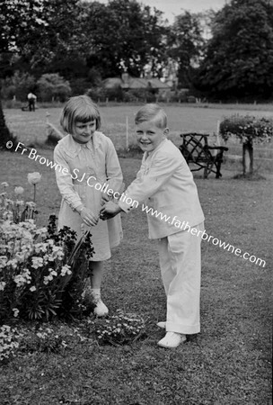 LINDEN NURSING HOME FIRST COMMUNION DAY BOY WITH SISTER